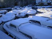 The Boat Yard in the snow