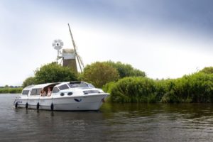 Brinks Serenade in front of How Hill - Norfolk Broads