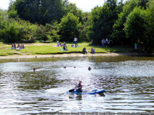 Salhouse Broad Beach. Barnes Brinkcraft day boat itinerary suggestion