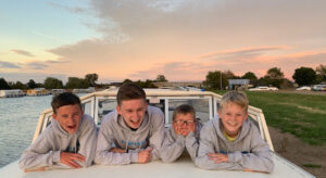 Kids on a Boating Holiday on the Norfolk Broads